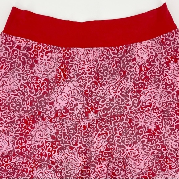 Fresh Produce Floral Tiered Cotton Flare Skirt XL - Picture 4 of 7